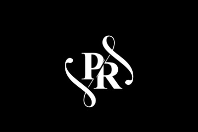 PR Monogram logo Design V6