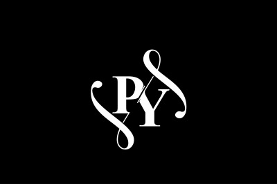 PY Monogram logo Design V6