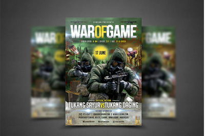 War of Game Flyer Template