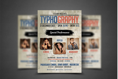 Typhography Flyer Template