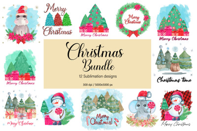 Bundle Christmas Sublimation design