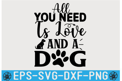 DOG SVG Quotes T shirt Design Template