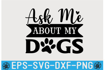 DOG SVG Quotes T shirt Design Template