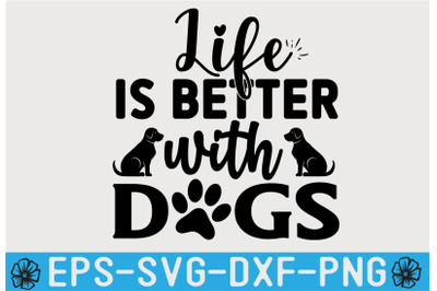 DOG SVG Quotes T shirt Design Template