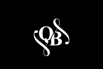 QB Monogram logo Design V6