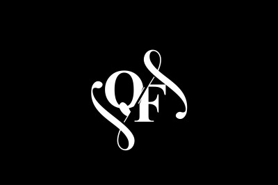 QF Monogram logo Design V6
