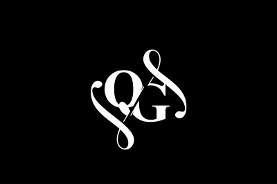 QG Monogram logo Design V6