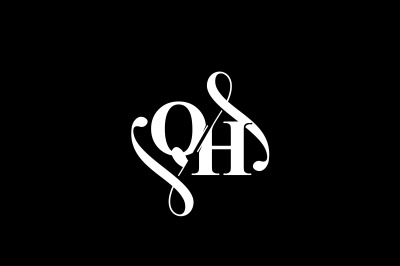 QH Monogram logo Design V6