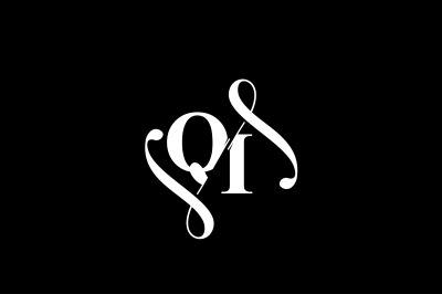 QI Monogram logo Design V6