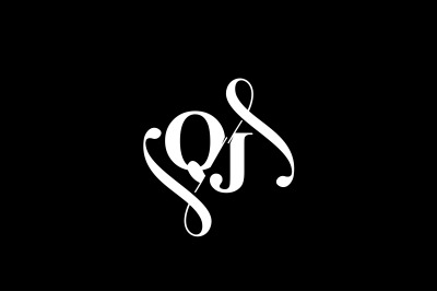 QJ Monogram logo Design V6
