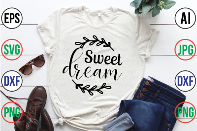 sweet dreams svg cut file