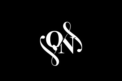 QN Monogram logo Design V6