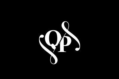 QP Monogram logo Design V6