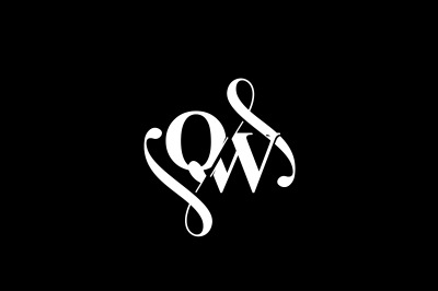 QW Monogram logo Design V6