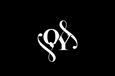 QY Monogram logo Design V6