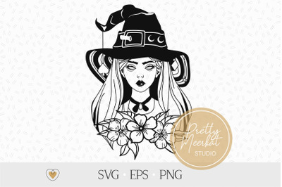 Witch svg, Halloween svg, Witch clipart, Witchcraft svg, png