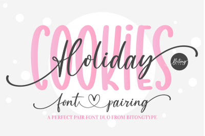 Holiday Cookies - A perfect pair font duo