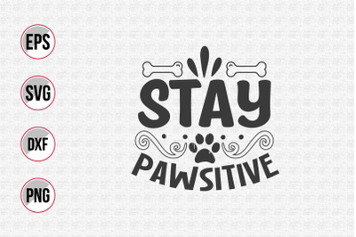 Dog typographic quotes design vector.