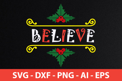 believe SVG CUT FILE