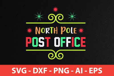 North Pole Post Office svg cut file