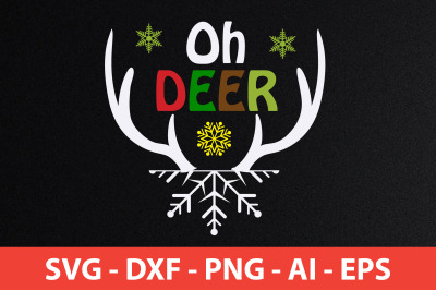 Oh Deer svg cut file