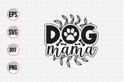 Dog typographic quotes design vector.