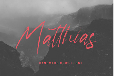 Matthias - Brush Script Font