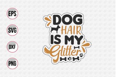 Dog quotes vector design template