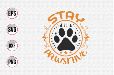 Dog typographic quotes design vector