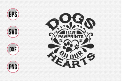 Dog typographic quotes design vector template.