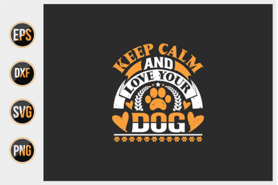 Dog typographic quotes design vector template.