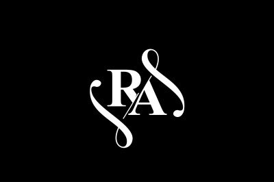RA Monogram logo Design V6