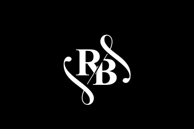 RB Monogram logo Design V6