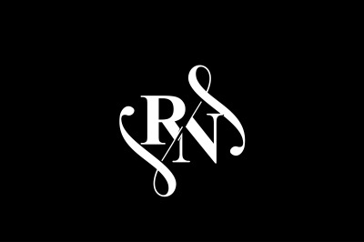 RN Monogram logo Design V6