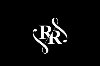 RR Monogram logo Design V6