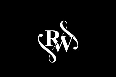 RW Monogram logo Design V6
