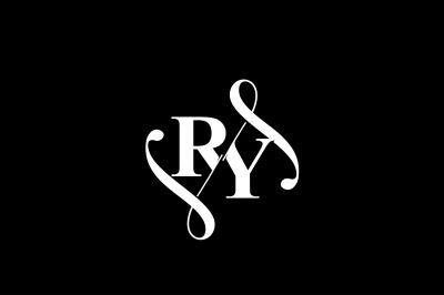 RY Monogram logo Design V6