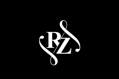 RZ Monogram logo Design V6