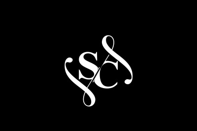 SC Monogram logo Design V6