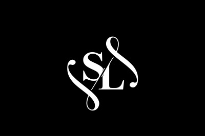 SL Monogram logo Design V6