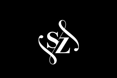 SZ Monogram logo Design V6