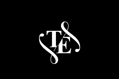 TE Monogram logo Design V6