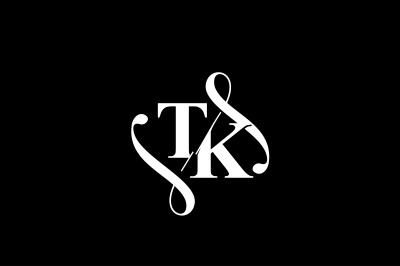 TK Monogram logo Design V6