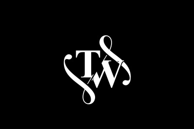 TW Monogram logo Design V6
