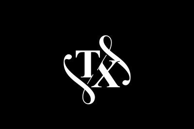 TX Monogram logo Design V6