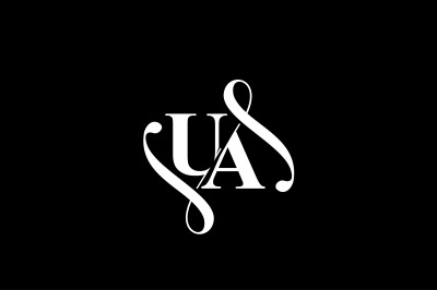 UA Monogram logo Design V6