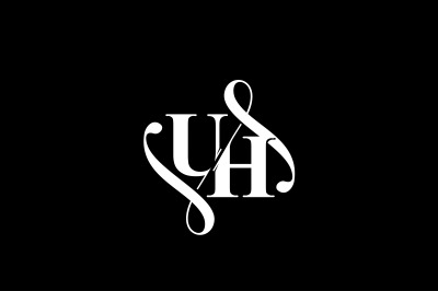UH Monogram logo Design V6