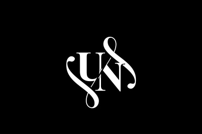 UN Monogram logo Design V6