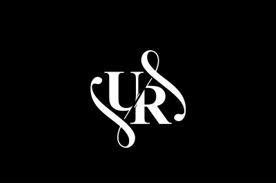 UR Monogram logo Design V6