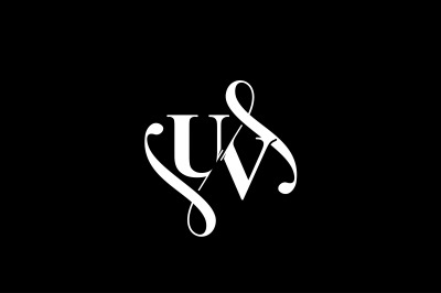 UV Monogram logo Design V6